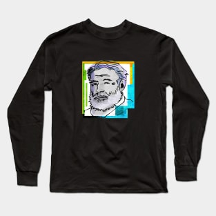 ERNEST HEMINGWAY, American novelist, short story writer, and journalist. Long Sleeve T-Shirt